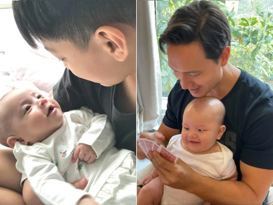 Mới đây, Hồ Ngọc Hà đăng tải loạt ảnh vô cùng dễ thương của Leon và Lisa. Subeo trông rất thích thú khi được chơi đùa cùng em. Ngoài việc ghé sát mặt, Subeo còn nhìn em gái với ánh mắt đầy trìu mến, Lisa cũng ánh lên sự hạnh phúc. Không chỉ Lisa, Leon cũng khiến cộng đồng mạng
