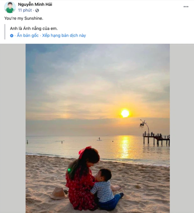 Bạn trai Hoà Minzy lần đầu công khai hình ảnh con trai đầu lòng vào đúng Valentine vừa rồi.