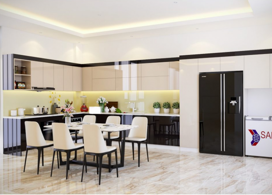 Đặt nhà bếp thông thoáng