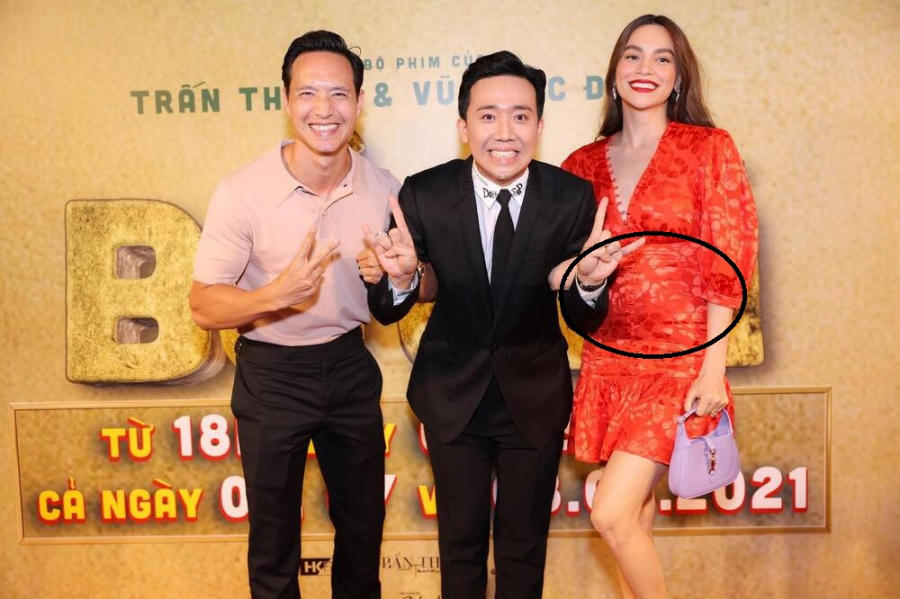 Hình ảnh vòng eo to bất thường của Hà Hồ.