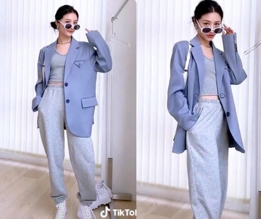 Học cách diện blazer cực đỉnh của cô nàng hotgirl Tiktok xứ Trung 11 Empty