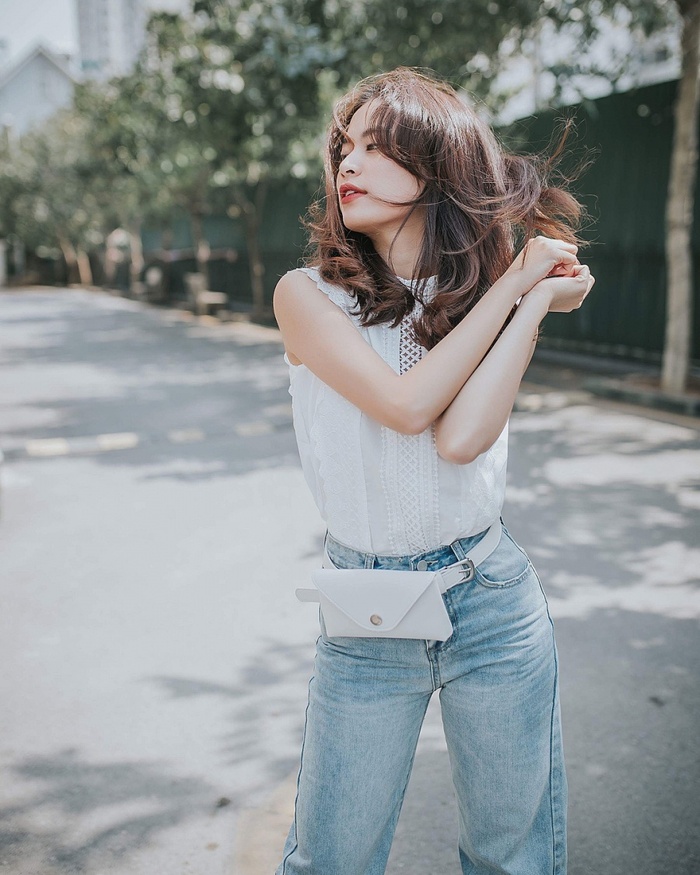 Cách phối đồ với tank top mùa Hè chuẩn nàng IT girl sành điệu 6 Empty