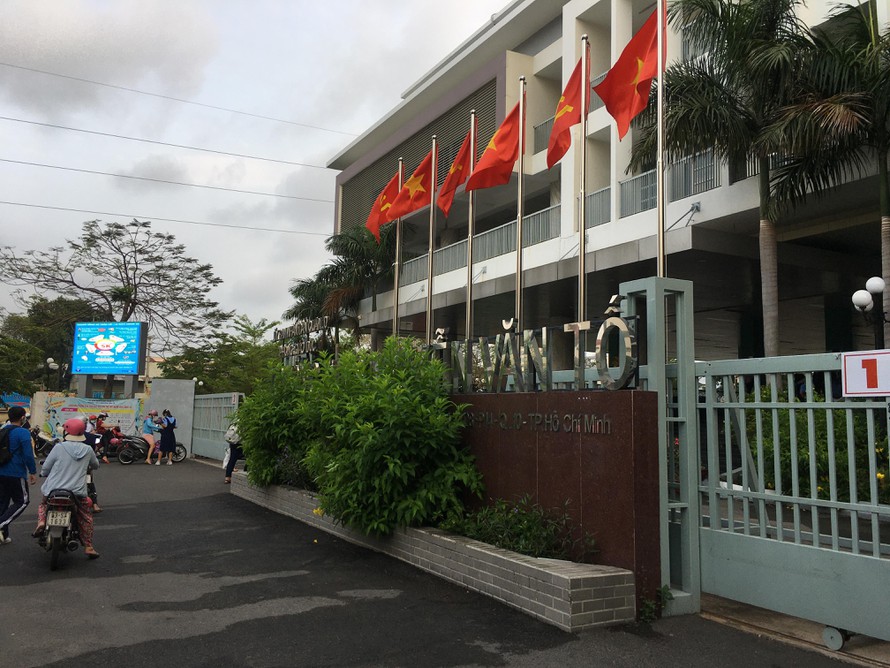 Trường THCS Nguyễn Văn Tố nơi xảy ra sự việc