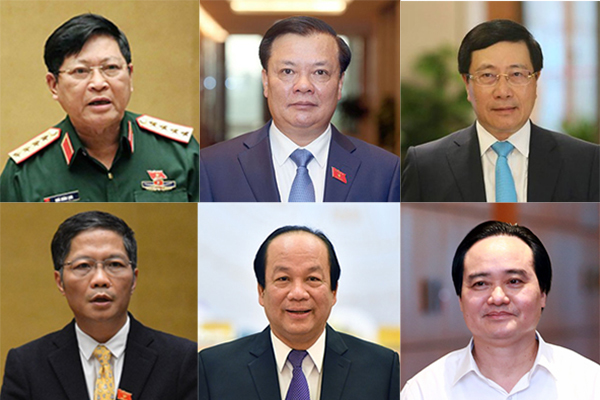Trình Quốc hội phê chuẩn miễn nhiệm 12 bộ trưởng, trưởng ngành (Ảnh: Vietnamnet)