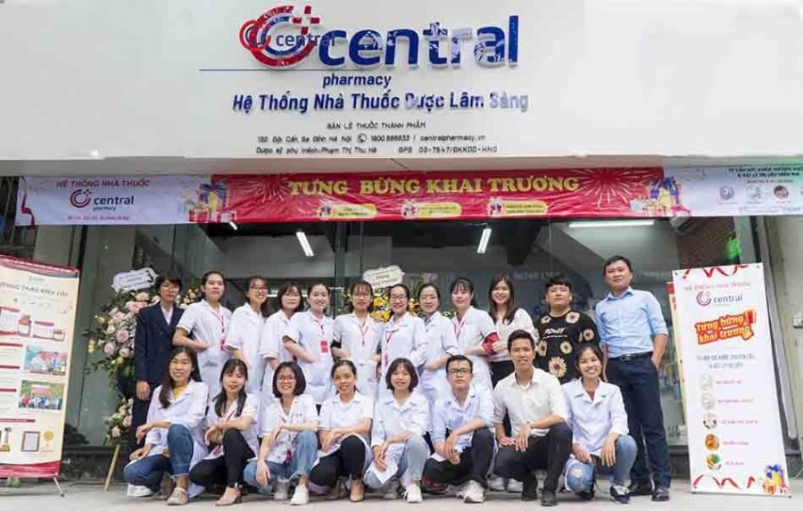 Đội ngũ nhân viên tại hệ thống Trung Tâm Thuốc Central Pharmacy