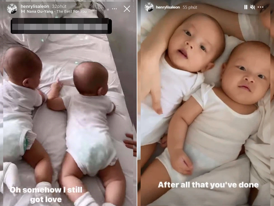 Mới đó, Leon và Lisa nhà Hà Hồ đã được hơn 5 tháng tuổi, chẳng mấy chốc sẽ trở thành mỹ nhân và soái ca đích thực của Vbiz.