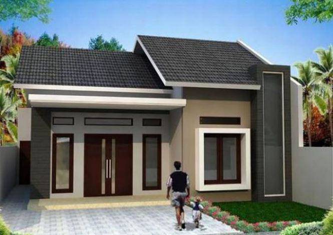 Mẫu nhà cấp 4 mái ngói với phần buồng (nhà ngang) là kiểu thiết kế phổ biến ở vùng nông thôn.