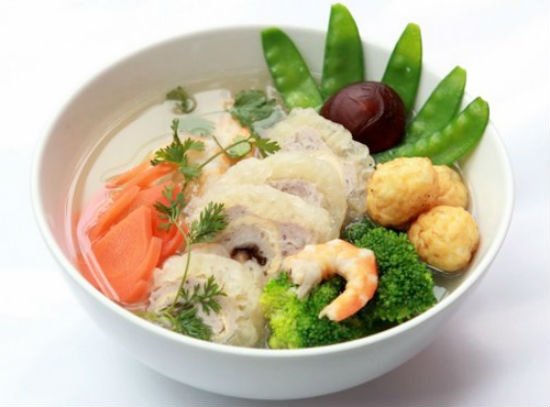 Canh bóng nấu tôm bông cải xanh tốt cho giàu canxi, omega 3