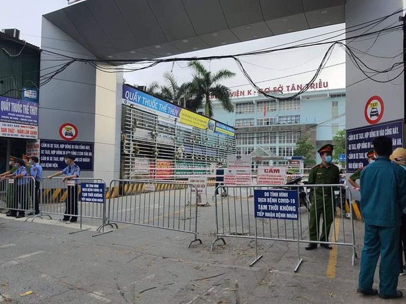 Riêng Bệnh viện K Tân Triều vẫn đang trong thời gian phong toả (Ảnh Internet)
