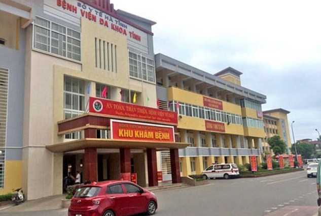 Bệnh viện đa khoa tỉnh Hà Tĩnh tạm thời phong toả vì có ca mắc Covid-19 (Ảnh Internet)