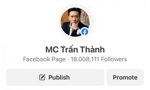 Trấn Thành trở thành nghệ sĩ có lượng follow cao nhất Việt Nam với 18 triệu người theo dõi