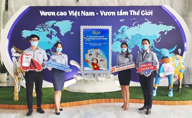 Thông điệp “Bạn khỏe mạnh, Việt Nam khỏe mạnh” được hưởng ứng bởi các nhân viên Vinamilk trên cả nước trong ngày khởi động chiến dịch