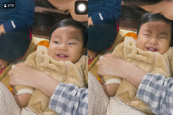 Hòa Minzy khoe khoảnh khắc đáng yêu của bé Bo trong lần được dẫn về quê ngoại. Trong clip bé Bo cười đùa khi được mẹ chúc: 