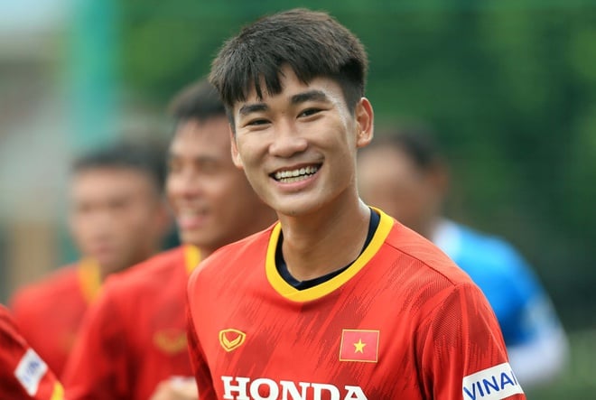 Nhâm Mạnh Dũng- cầu thủ ghi bàn thắng duy nhất của trận đấu chung kết U23 Việt Nam với U23 Thái Lan tại SEA Games 31