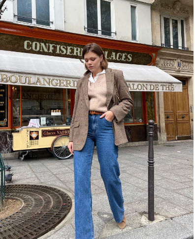 Học lỏm gái Pháp cách mix quần jeans thêm ấn tượng và sang chảnh gấp bội