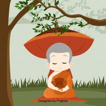 pngtree-thai-monk-meditation-design-elements-png-image_710226