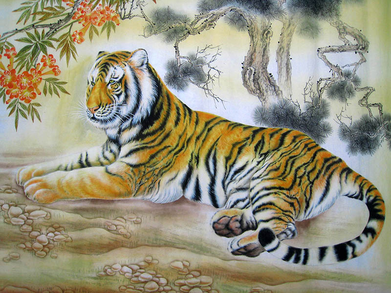 Тигр на ветке ребенок. Тигры в живописи художников. Красивые 2 тигры живопись. Амурский пейзаж тигр акварель.