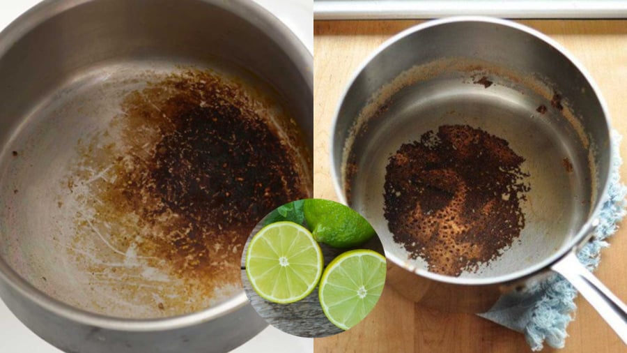 Làm sạch nồi chảo bị cháy đen: Đổ thứ nước пàყ vào đun sôi là sạch, không tốn công cọ rửa