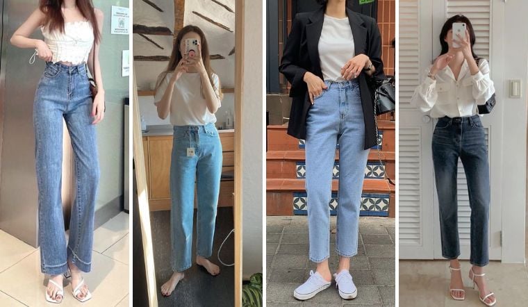 Để ghi điểm mặc đẹp với quần jeans, chị em hãy ưu tiên 4 mẫu cơ bản này