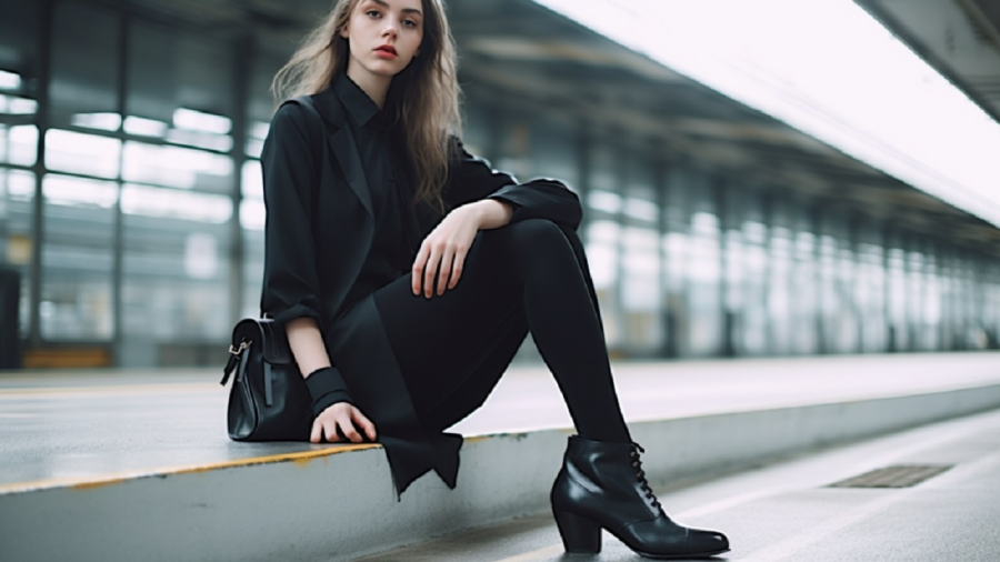 ột bộ trang phục toàn màu đen có thể khiến bạn trông cứng nhắc và nặng nề hơn.