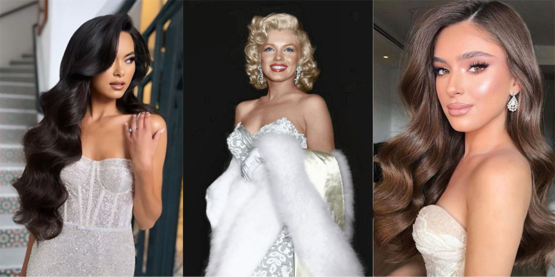 “Old Hollywood” với lọn sóng to bồng bềnh được lấy cảm hứng từ nữ minh tinh Marilyn Monroe sẽ phù hợp với bạn.