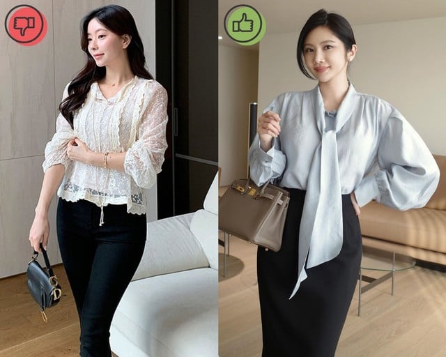 Những chiḗc áo blouse vải ʟụa hoặc vải thȏ mḕm mại mới ʟà món ᵭṑ mà nàng nên diện. 