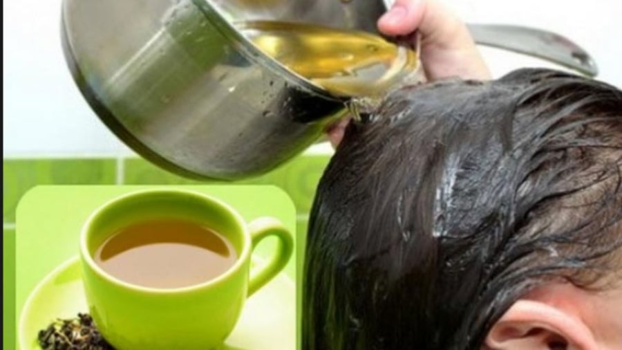 Nước trà để lâu có thể dùng gội đầu, rửa mặt