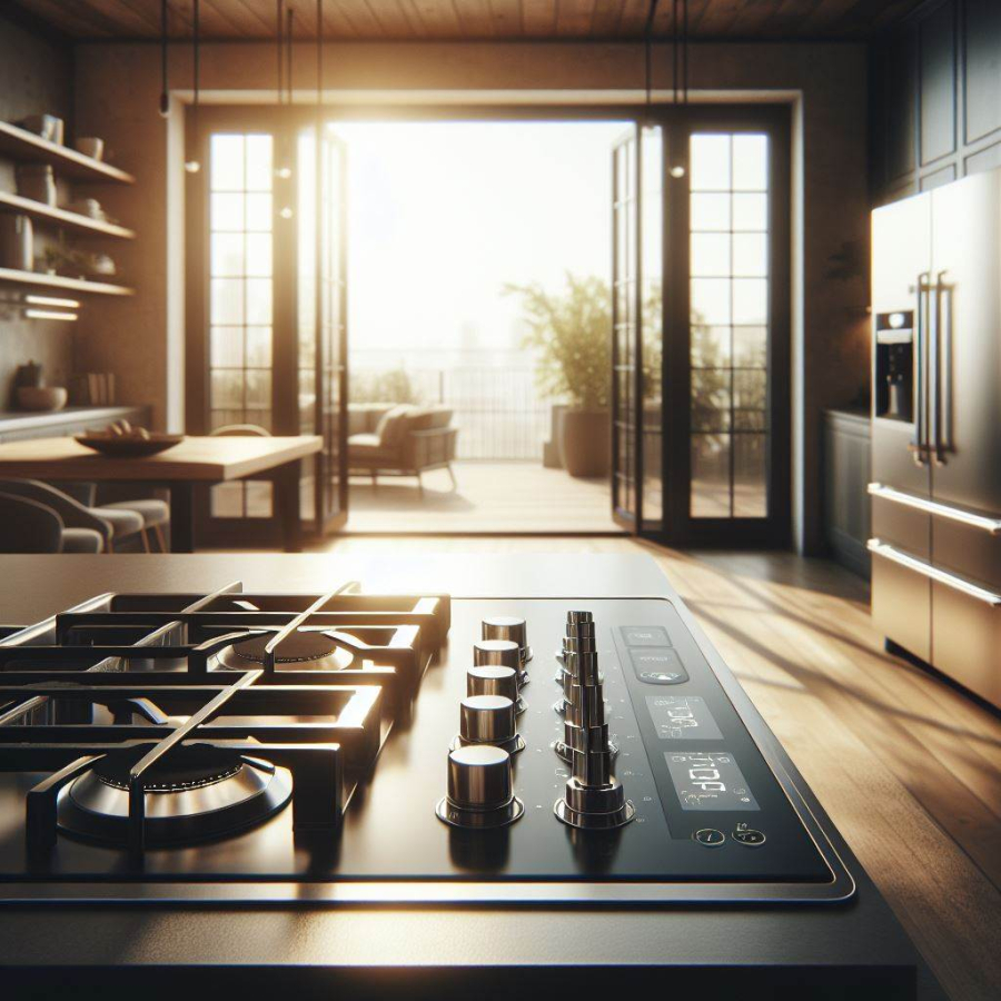 Bếp nấu đối diện trực tiếp với cửa nhà bếp có thể tạo ra một luồng năng lượng xung khắc