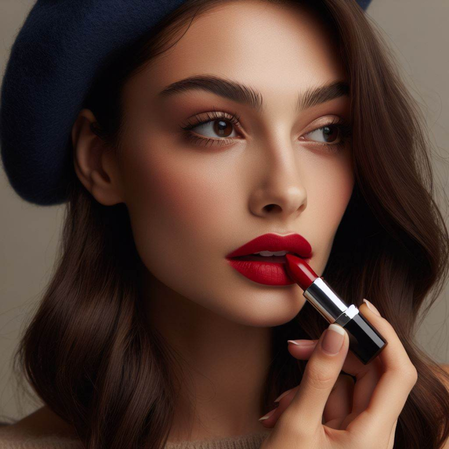 Son môi màu đỏ được coi là vật dụng không thể thiếu đối với các quý cô yêu thời trang Pháp