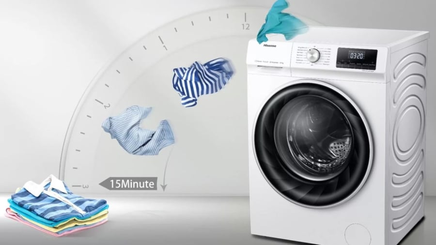 Biết cách dùng chế độ giặt nhanh sẽ giúp cho quần áo sạch lại nhanh và tiết kiệm nước