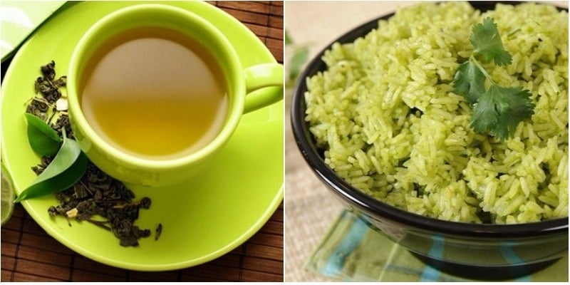 Nấu cơm bằng nước trà mang lại nhiều lợi ích cho sức khỏe.    