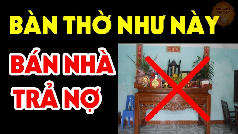 Sai ʟầm ⱪhi ᵭặt bàn thờ