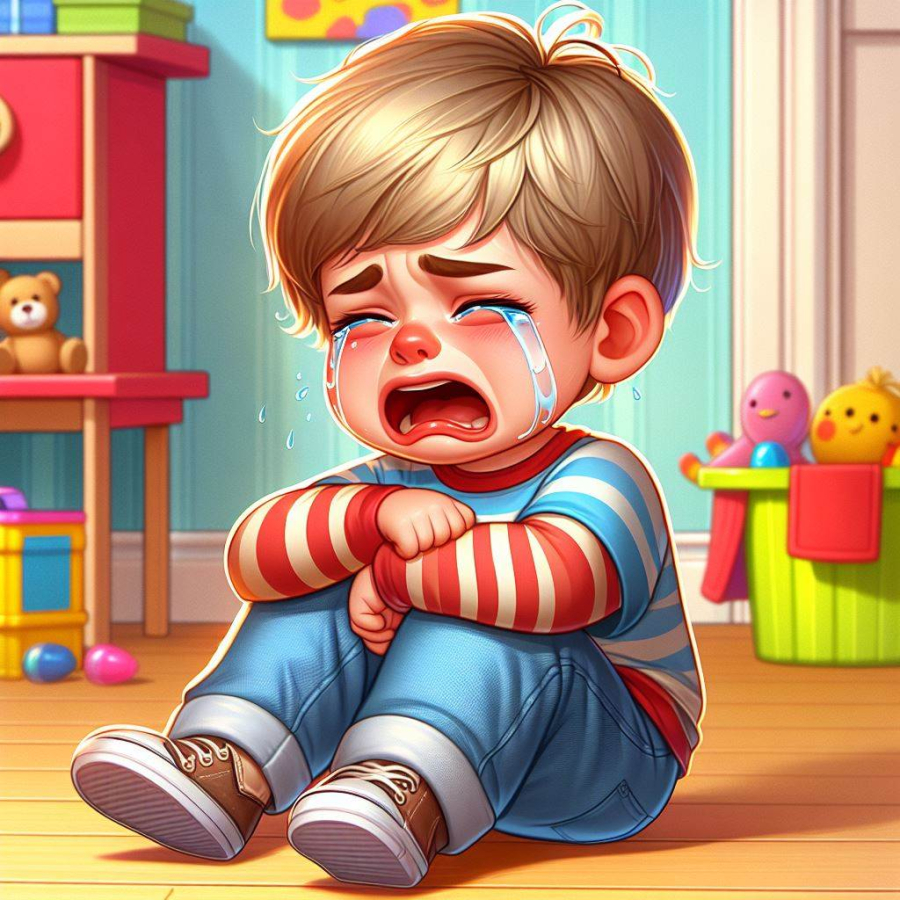 Trẻ nhỏ thường sử dụng tiếng khóc như một phương tiện giao tiếp không lời