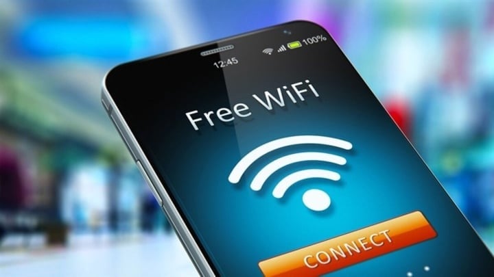 Mở ứng dụng Cài đặt trên điện thoại của bạn và chọn Wi-Fi.