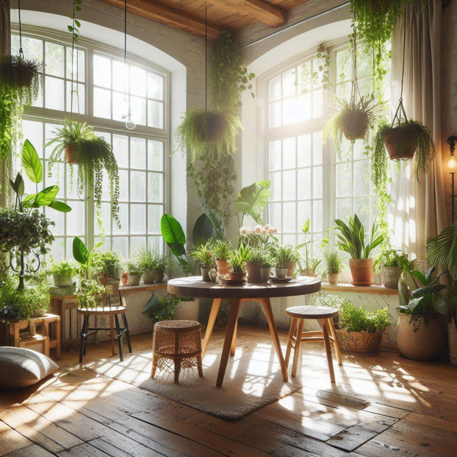 Trồng cây xanh trong phòng giúp không khí dễ chịu hơn