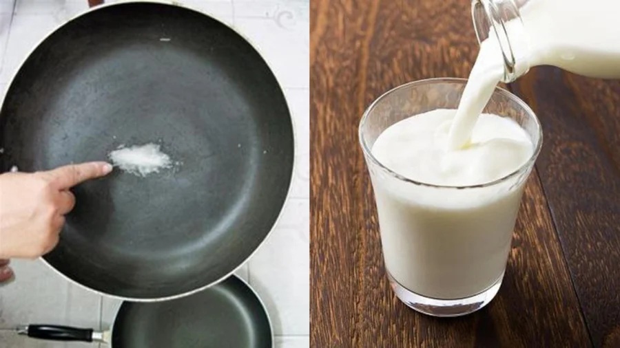 Sữa tươi luôn có sẵn trong hầu hết mọi gia đình, đặc biệt là nhà có con nhỏ. Không chỉ sử dụng để uống, sữa tươi còn là vị “cứu tinh” giúp làm mới chảo chống dính cực kỳ hiệu quả.    