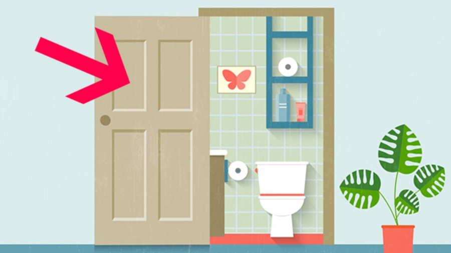 Mở cửa nhà vệ sinh khi không sử dụng có thể giúp tăng cường lưu thông không khí
