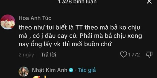 Dù cô không nhắc đến ai nhưng dân tình lại nhắc đến TiTi vì trong quá khứ, nam ca sĩ và Nhật Kim Anh từng bị đồn hẹn hò. 