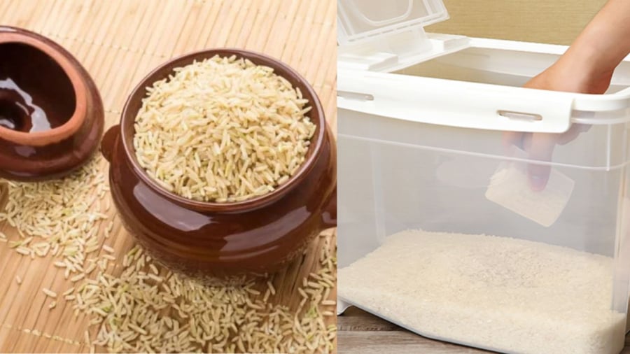 Ngày nay có nhiều chất liệu làm thùng gạo nhưng gốm vẫn có nhiêu ưu điểm