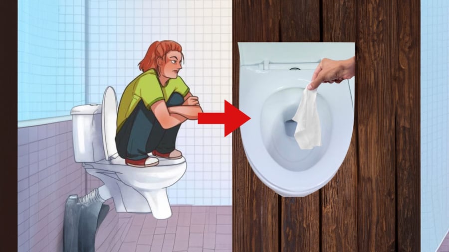 Khi dùng nhà vệ sinh nê chú ý để đảm bảo vệ sinh