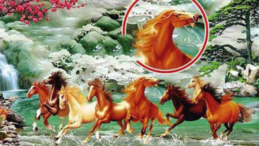 Bức tranh “Mã đáo thành công” luôn có con ngựa quay đầu lại