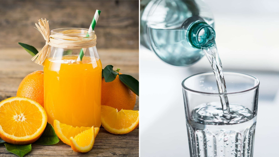Nước lọc, nước cam, quýt hoặc nước chanh là loại đồ uống tốt cho thận.