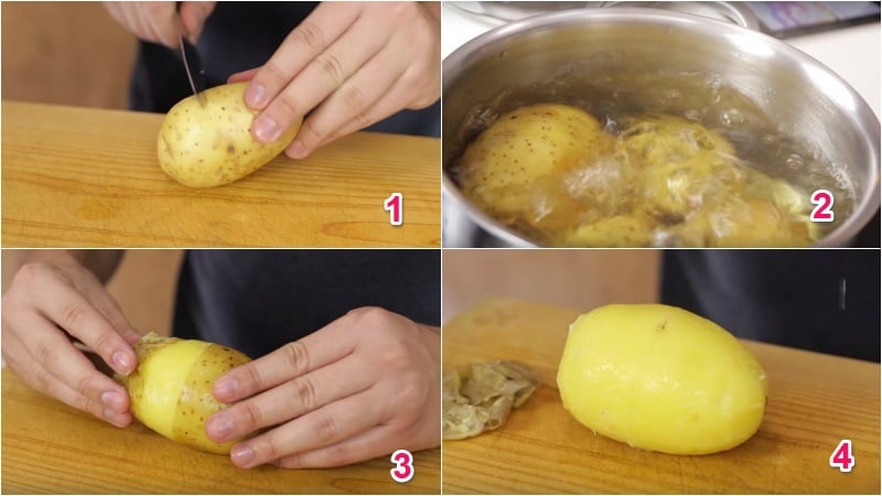 Gọt lấy vỏ khoai tây có nhiều công dụng hữu ích