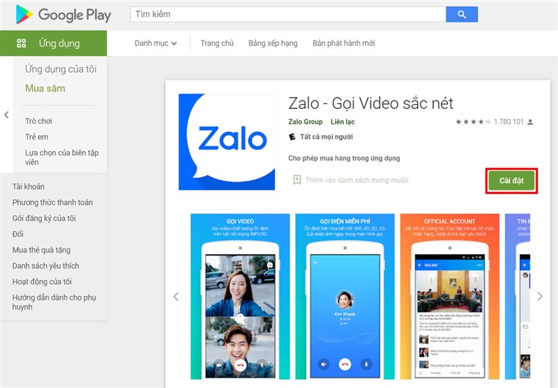 Bạn có thể tải Zalo trên Google Play hoặc App Store.