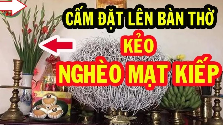 Chú ý đến phong thuỷ bàn thờ