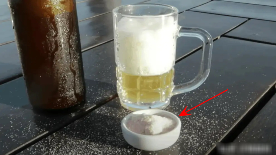 Thêm muối vào bia giúp cải thiện hương vị của loại đồ uống này.