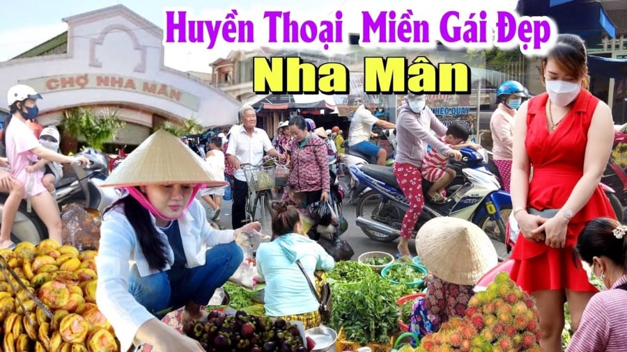 Nha Mân là vùng đất có cả 3 dân tộc Việt - Hoa - Khmer cộng cư, đã tạo điều kiện sinh ra những cô gái lai 3 dòng máu nên rất đẹp 