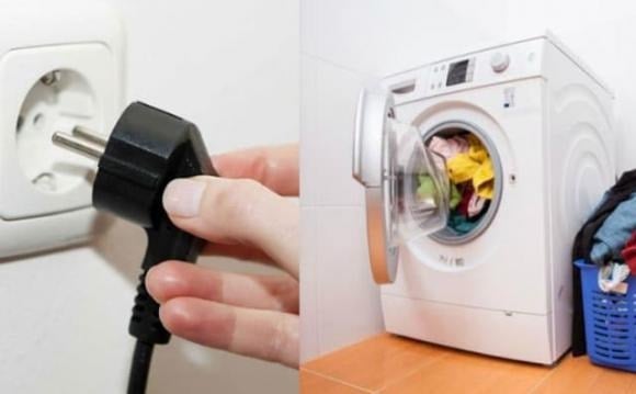Trên thực tế, sau khi sử dụng xong máy giặt, bạn nên rút phích cắm của thiết bị. 