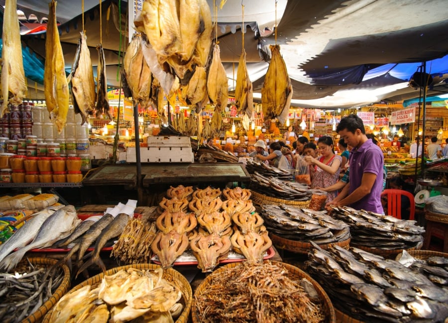 Bên cạnh các loại cá tôm tươi sống như mắm Châu Đốc, An Giang còn nổi tiếng với các loại đồ khô