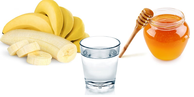 Banana providing vitamins A, C, and potassium